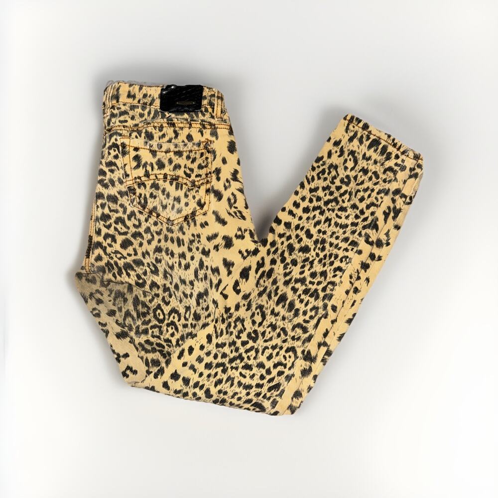 Dollhouse Leopard Print Jeans Brown Size 9 32x32